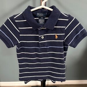 Polo by Ralph Lauren Kids Blue and White Striped Polo